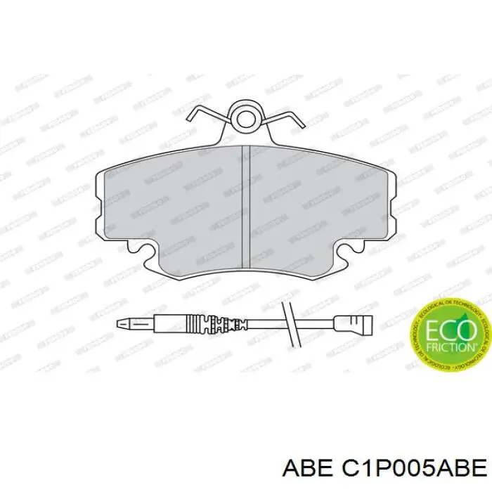C1P005ABE ABE Колодки передние