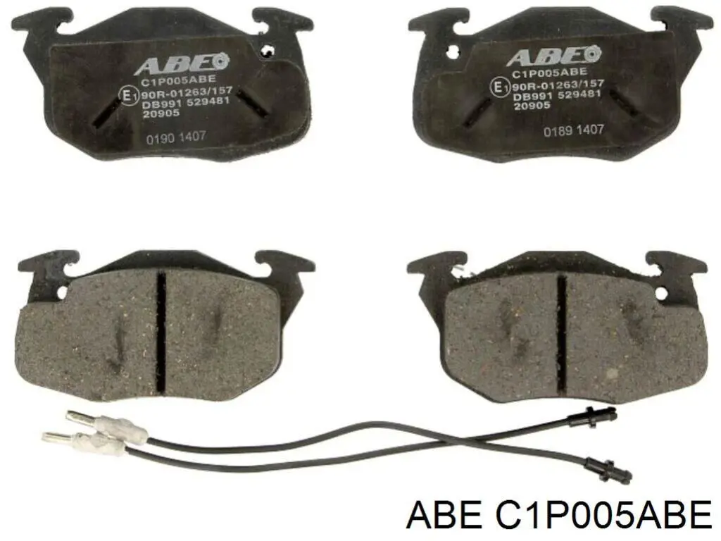 Колодки гальмівні передні, дискові C1P005ABE ABE