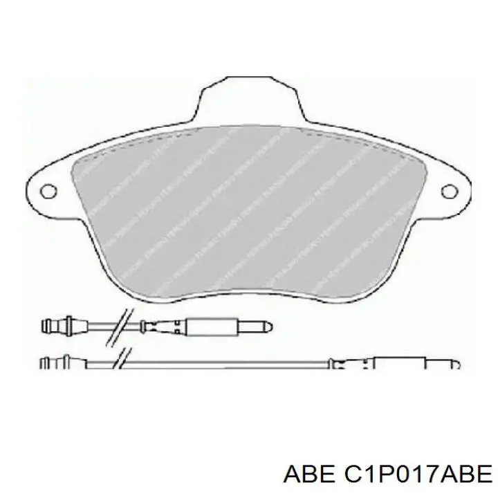 Купить C1P017ABE ABE Колодки тормозные