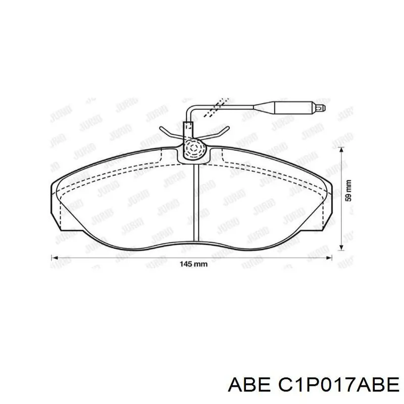 Тормозные колодки ABE C1P017ABE