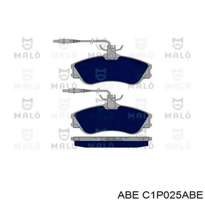 Передние тормозные колодки C1P025ABE ABE