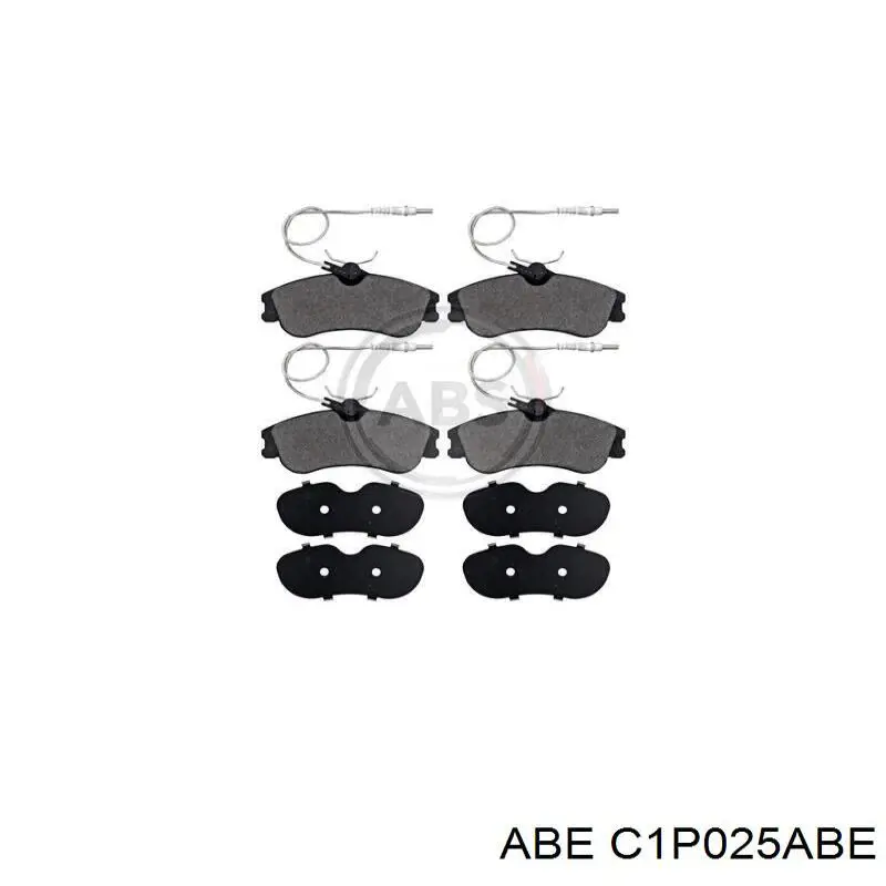 Передние тормозные колодки C1P025ABE ABE