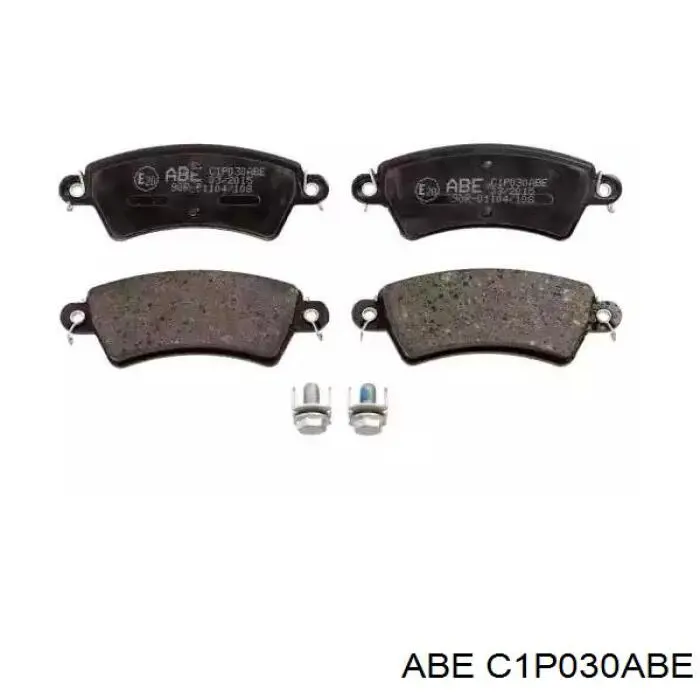C1P030ABE ABE колодки тормозные передние дисковые