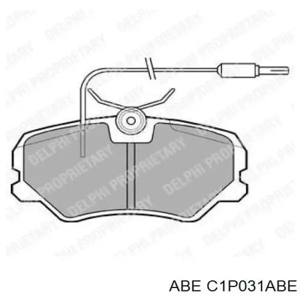 Передние тормозные колодки C1P031ABE ABE