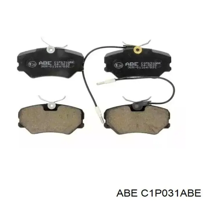 C1P031ABE ABE колодки тормозные передние дисковые