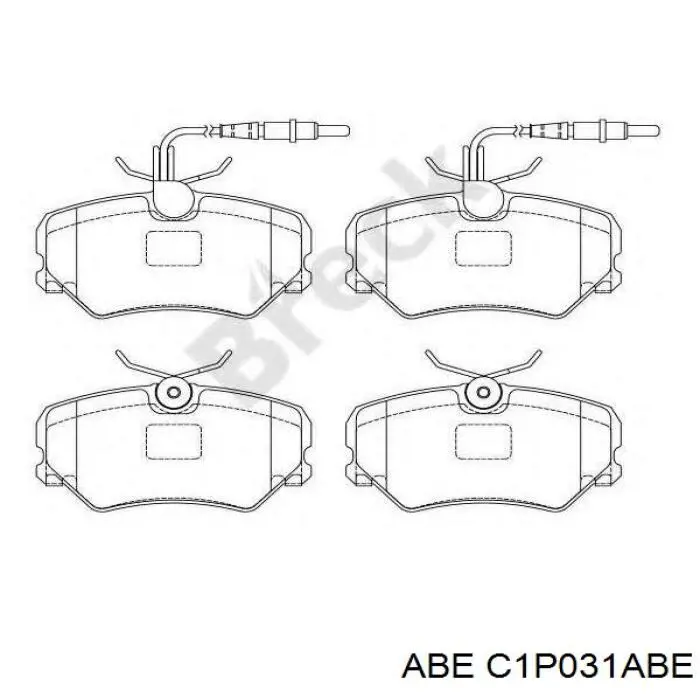 Колодки ABE C1P031ABE цена, от 11.63 USD
