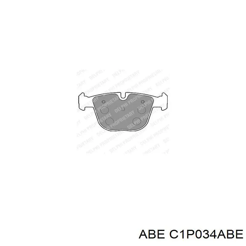 Колодки ABE C1P034ABE цена, от 13.33 USD