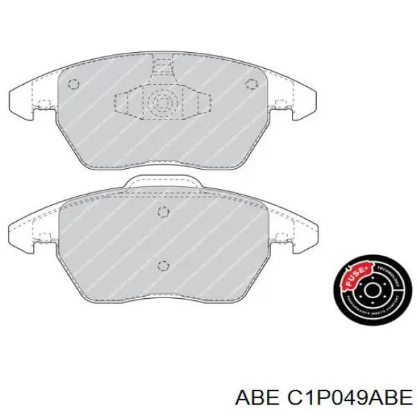 Передние тормозные колодки C1P049ABE ABE