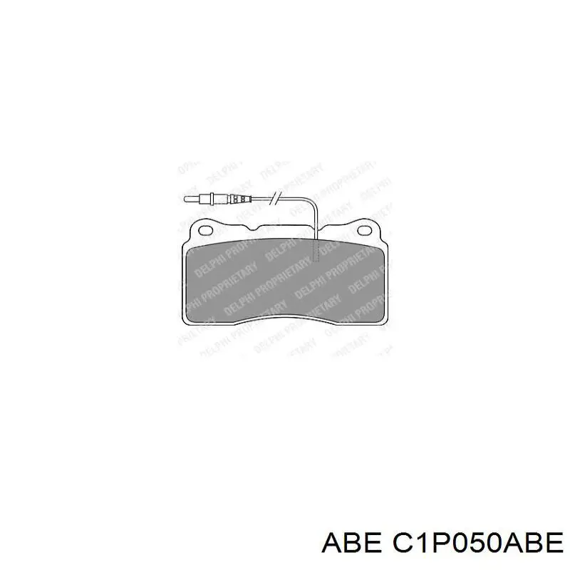 C1P050ABE ABE колодки тормозные передние дисковые