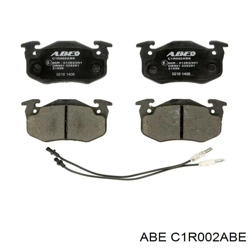 C1R002ABE ABE колодки тормозные передние дисковые