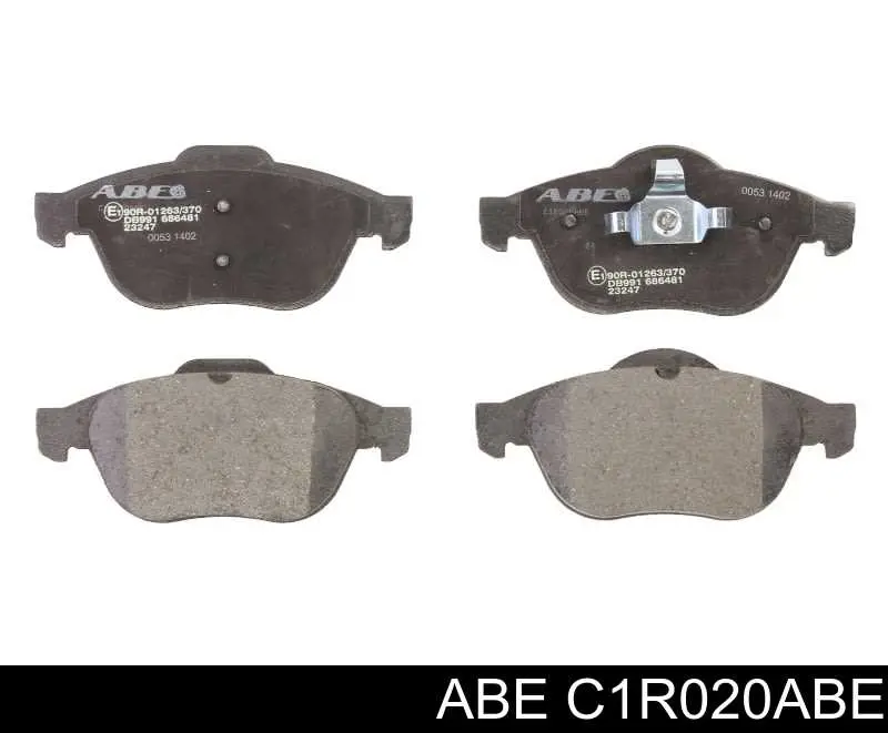 C1R020ABE ABE колодки тормозные передние дисковые