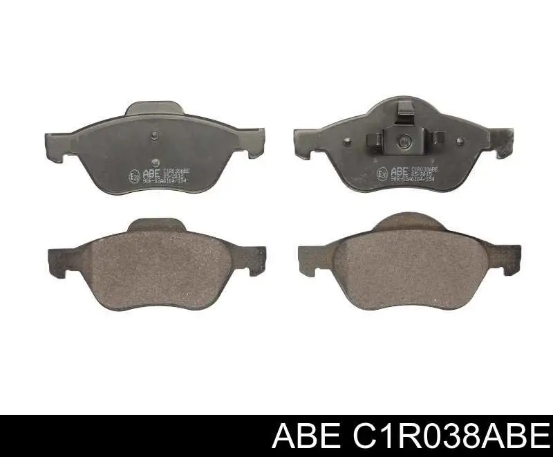 C1R038ABE ABE колодки тормозные передние дисковые