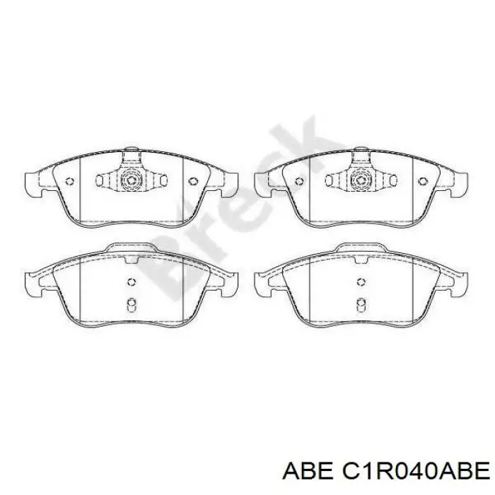 Купить C1R040ABE ABE Колодки тормозные
