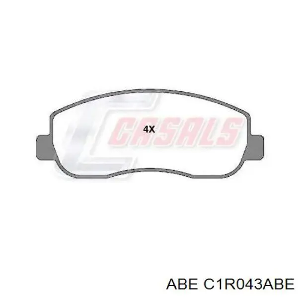 C1R043ABE ABE Колодки передние