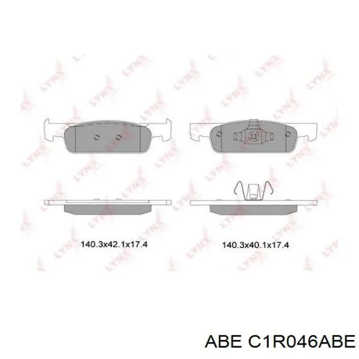 Передние тормозные колодки C1R046ABE ABE