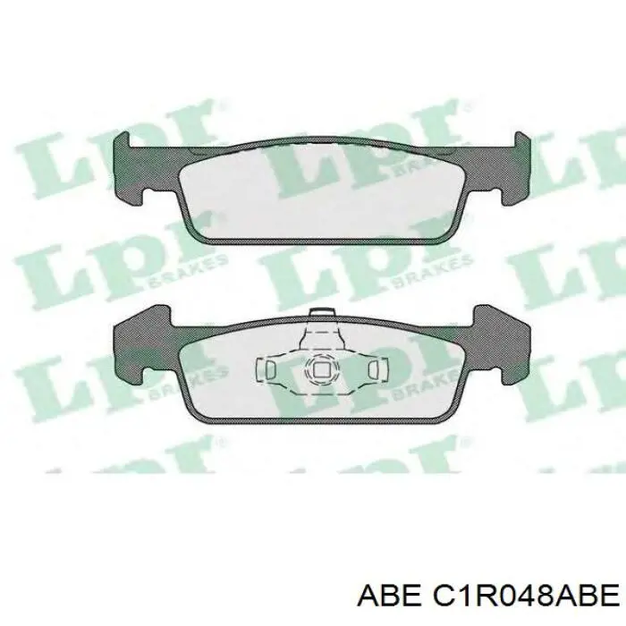 Колодки гальмівні передні, дискові C1R048ABE ABE