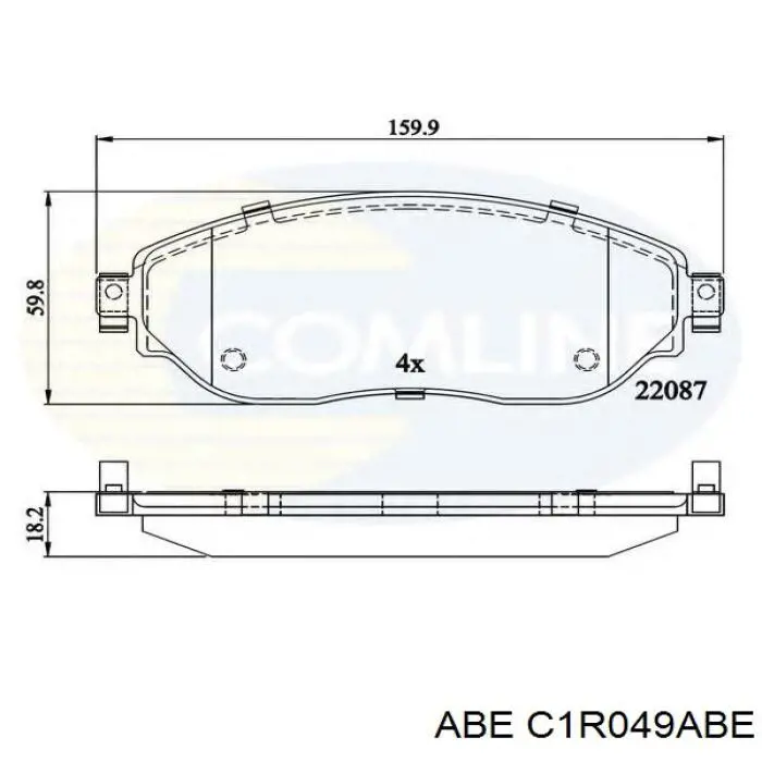 Колодки ABE C1R049ABE цена, от 24.86 USD