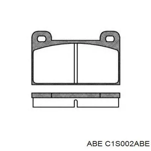 Передние тормозные колодки C1S002ABE ABE