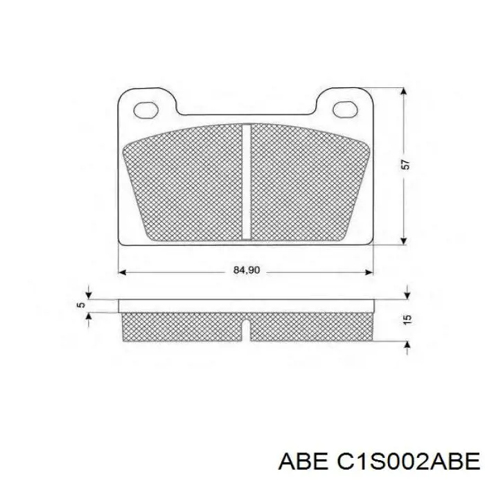 Купить C1S002ABE ABE Колодки тормозные