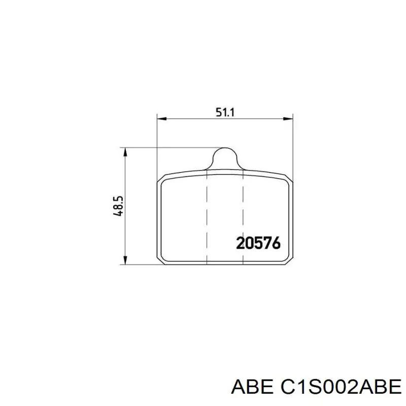 Колодки ABE C1S002ABE цена, от 27.16 USD