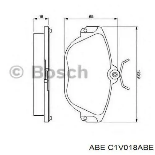 Колодки ABE C1V018ABE цена, от 22.43 USD