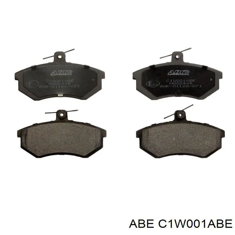 Колодки гальмівні передні, дискові C1W001ABE ABE