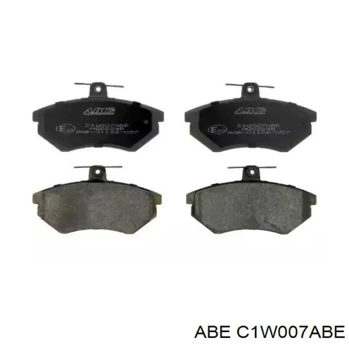 C1W007ABE ABE колодки тормозные передние дисковые