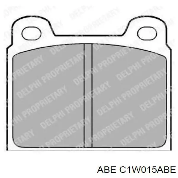 Колодки ABE C1W015ABE цена, от 15.39 USD