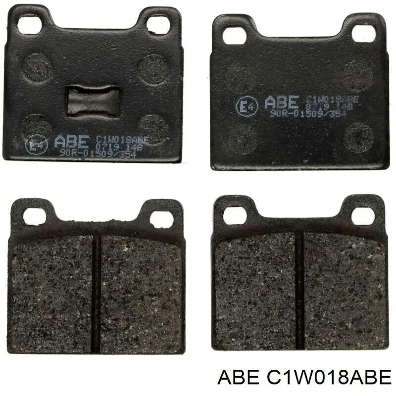 C1W018ABE ABE колодки тормозные передние дисковые