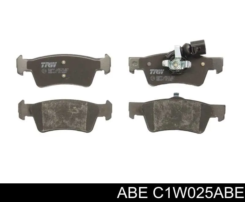 C1W025ABE ABE колодки тормозные передние дисковые