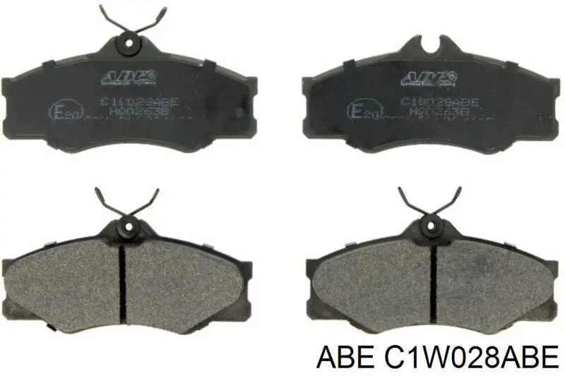 C1W028ABE ABE колодки тормозные передние дисковые