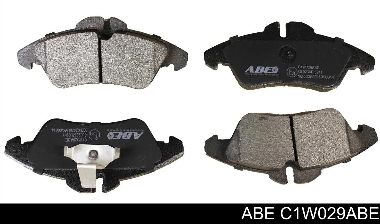 Колодки тормозные передние дисковые ABE C1W029ABE