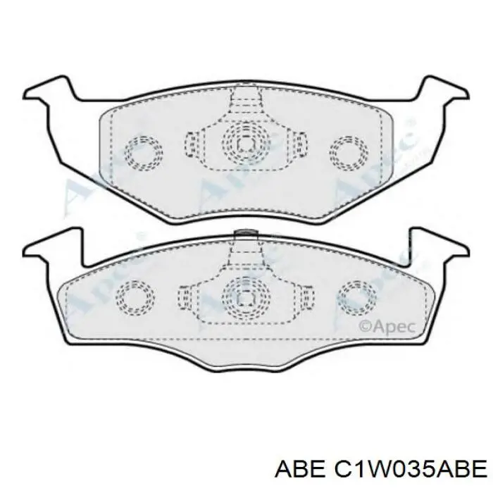 Купить C1W035ABE ABE Колодки тормозные