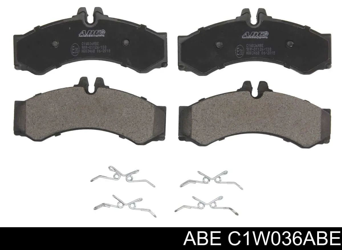 C1W036ABE ABE передние тормозные колодки