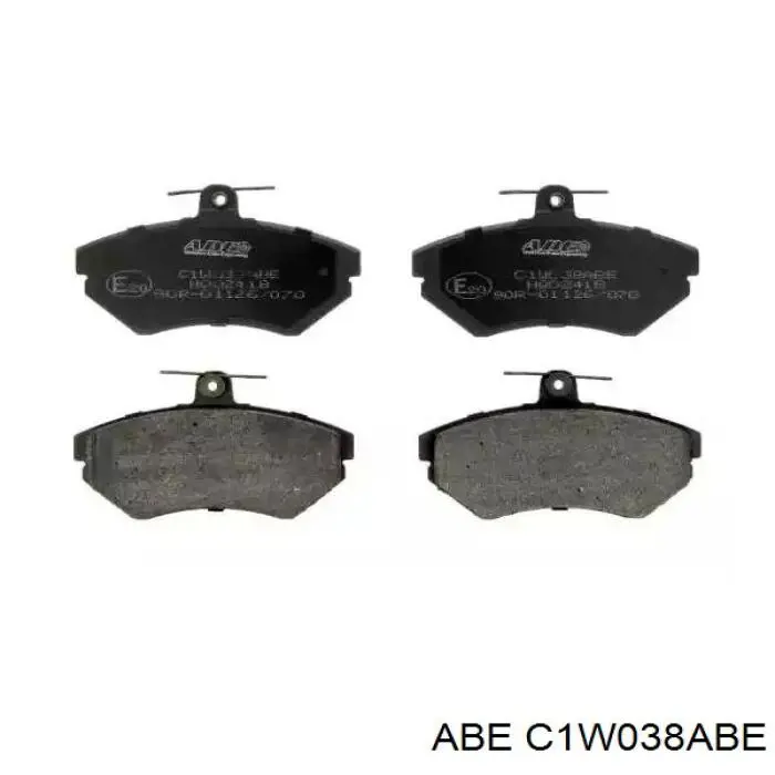 C1W038ABE ABE колодки тормозные передние дисковые