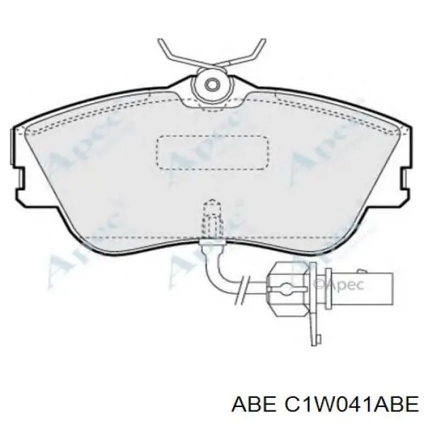 Колодки ABE C1W041ABE цена, от 24.73 USD