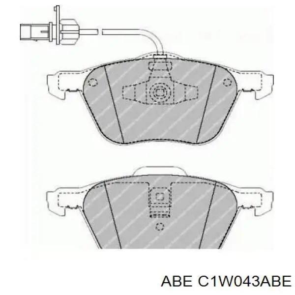 Колодки ABE C1W043ABE цена, от 26.44 USD