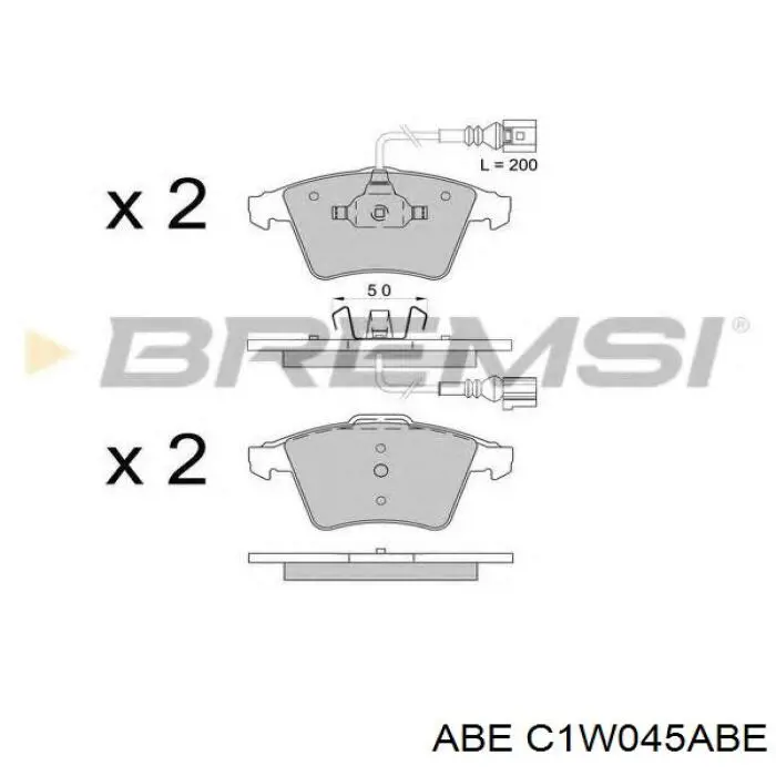 Тормозные колодки ABE C1W045ABE
