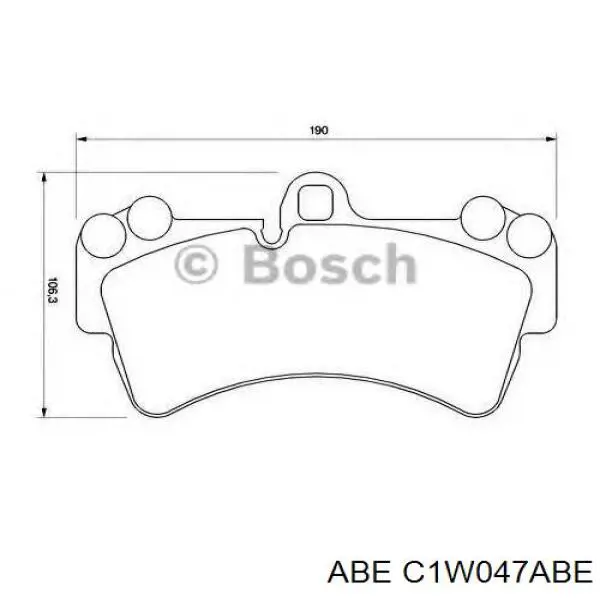 Купить C1W047ABE ABE Колодки тормозные