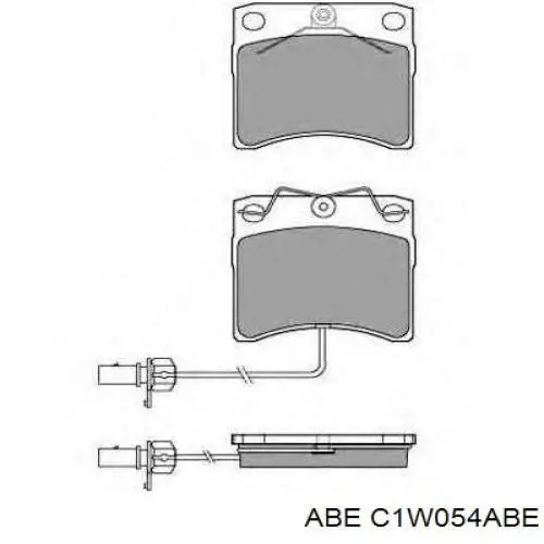 Передние тормозные колодки C1W054ABE ABE