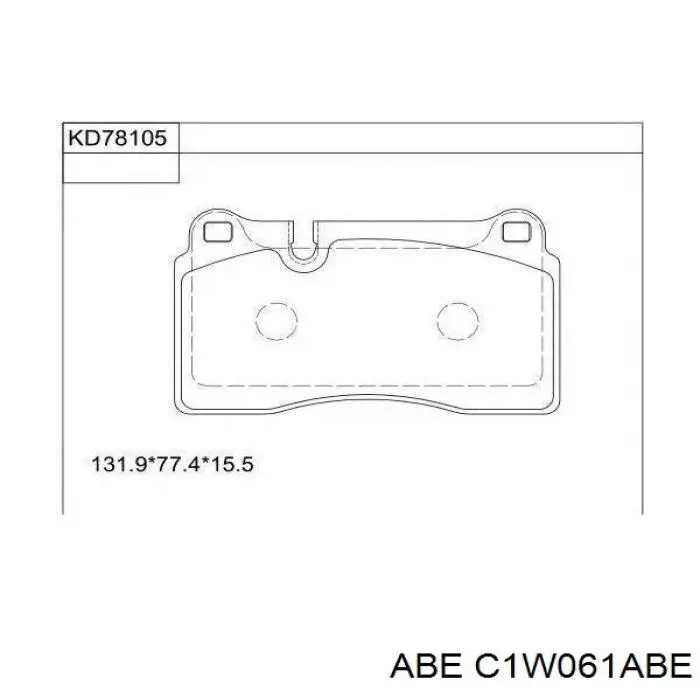 Тормозные колодки ABE C1W061ABE