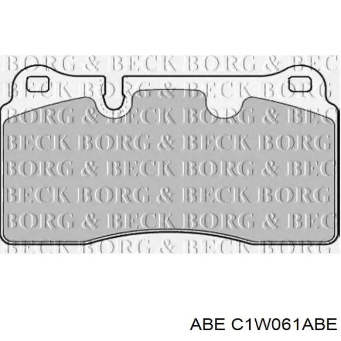 C1W061ABE ABE Колодки передние