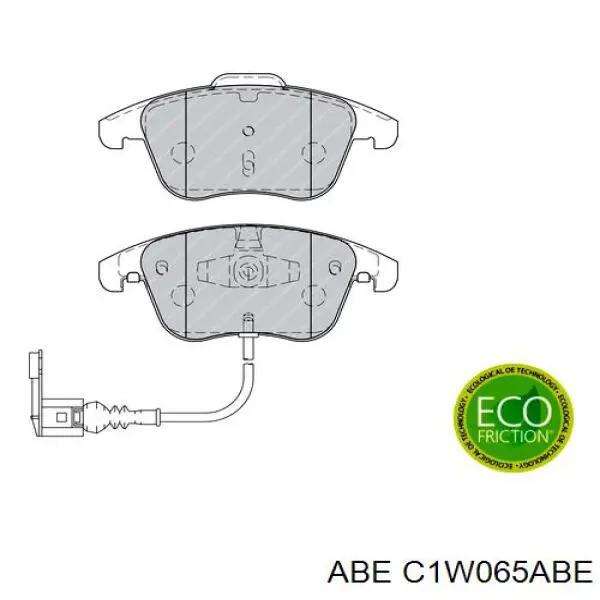 C1W065ABE ABE Колодки передние