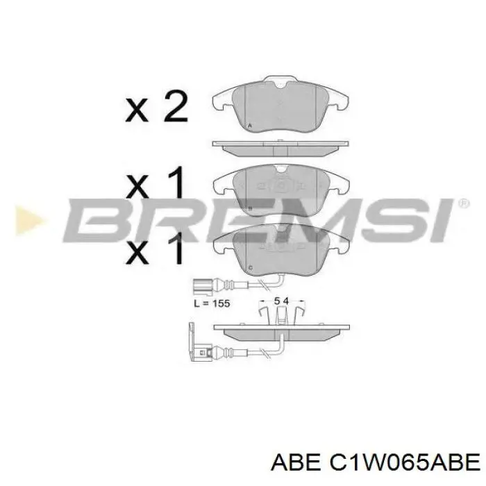 Колодки ABE C1W065ABE цена, от 26.81 USD