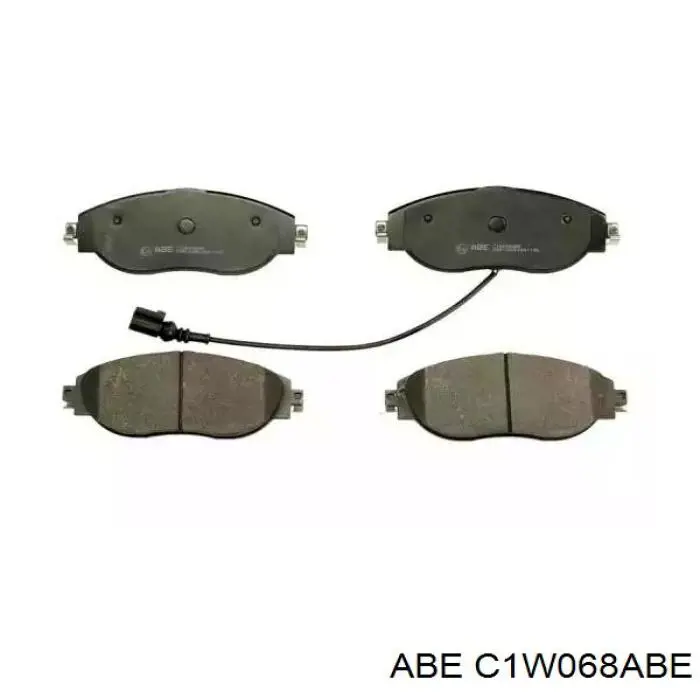 C1W068ABE ABE колодки тормозные передние дисковые
