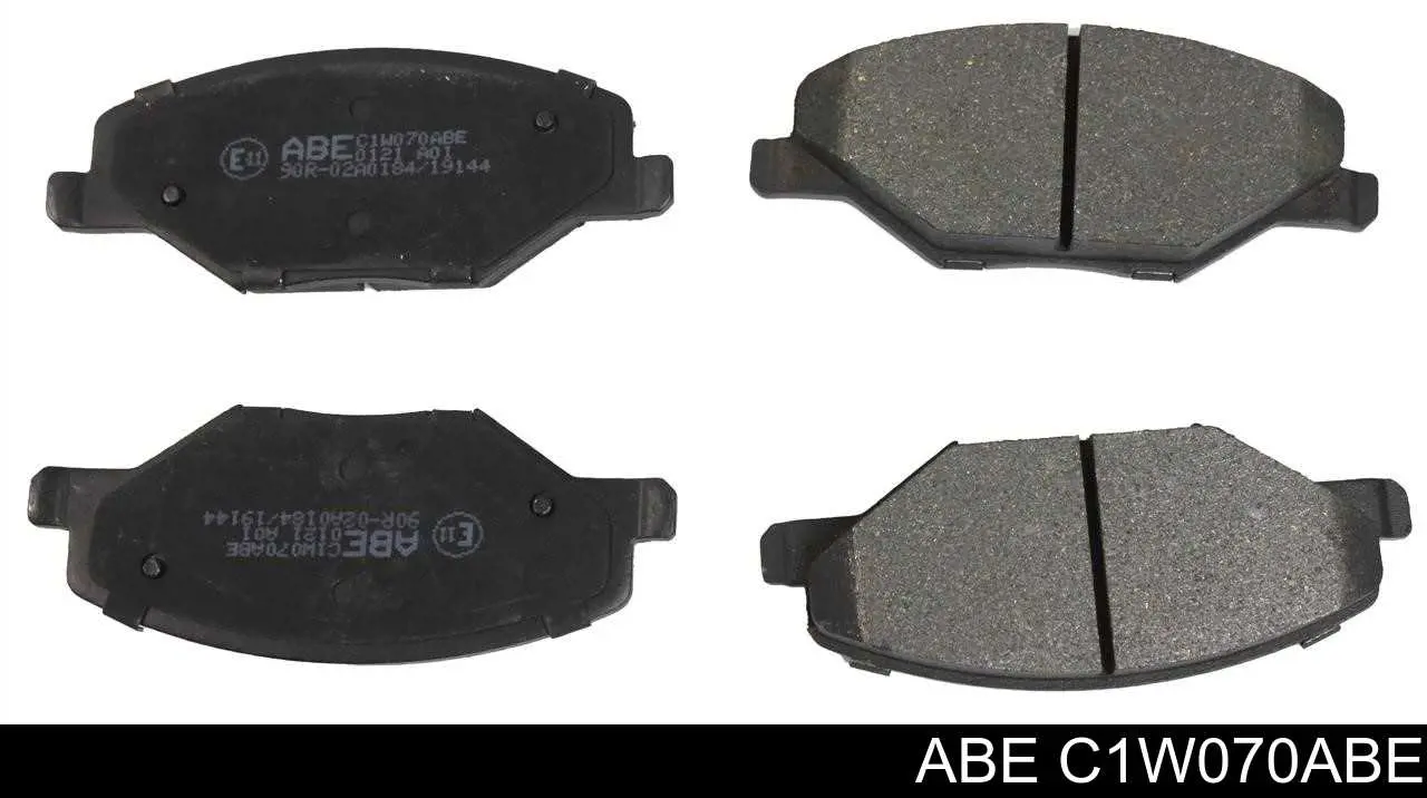 C1W070ABE ABE колодки тормозные передние дисковые
