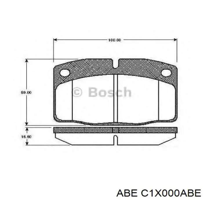 Колодки гальмівні передні, дискові C1X000ABE ABE