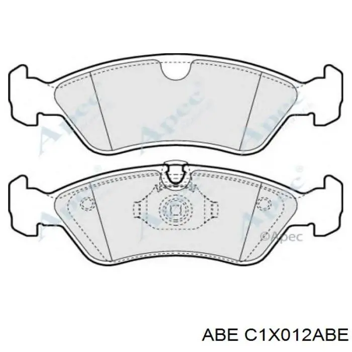 Купить C1X012ABE ABE Колодки тормозные
