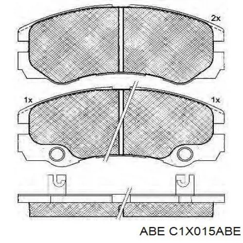 Тормозные колодки ABE C1X015ABE