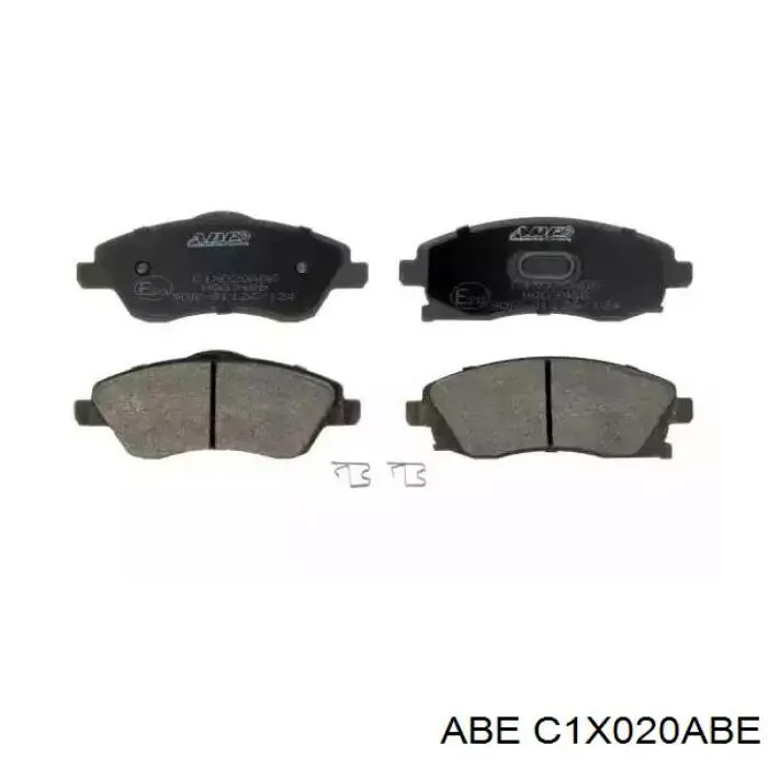 Колодки тормозные передние дисковые ABE C1X020ABE